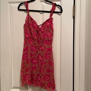 White fox label mini dress